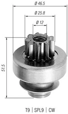 Pinion, starter